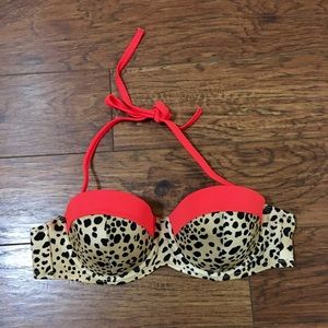 Leopard Bikini Top